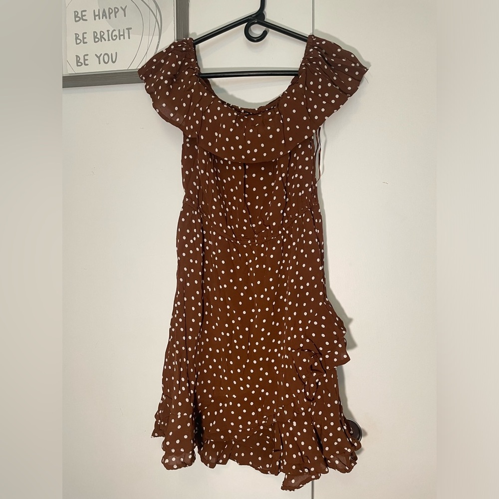 Polka dot mini dress - Picture 3 of 4